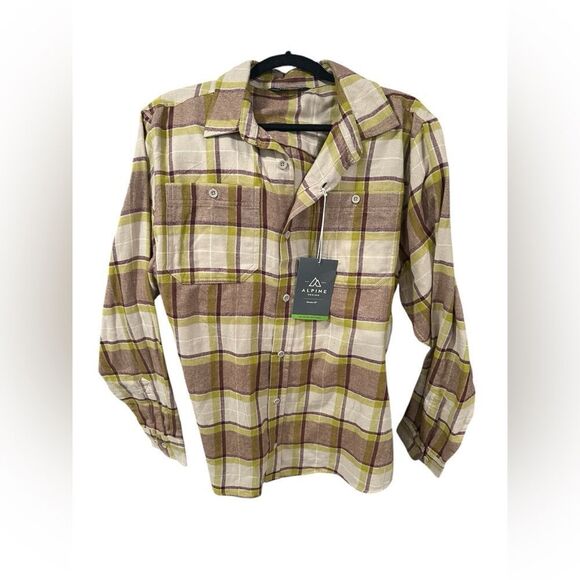 NWT Cabincore Men’s Alpine Design button down long sleeve shirt - LARGE - Picture 1 of 1